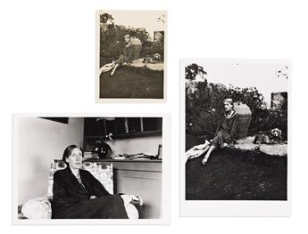 Woolf, Virginia (1882-1941) & Vanessa Bell (1879-1961) Photographs & Watercolor.